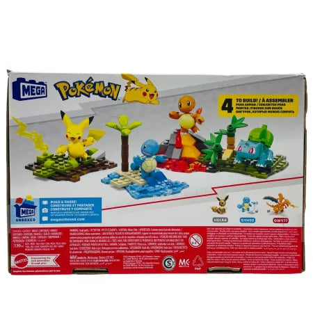 Mega Pokémon Kanto Region Team Set 130pcs – 1 Pack – New