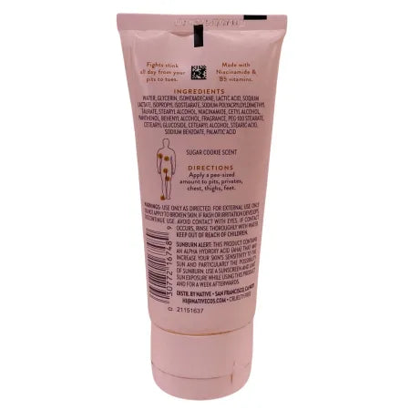 Native Sugar Cookie Cream Deodorant 3 oz 2 Pack Aluminum Free New