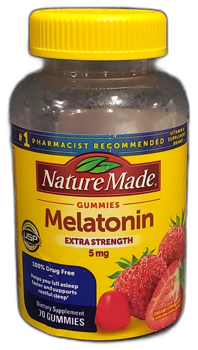 Nature Made 5mg Adult Gummies Sleep Support 140 Total Exp 08/27 Pack of 2 New