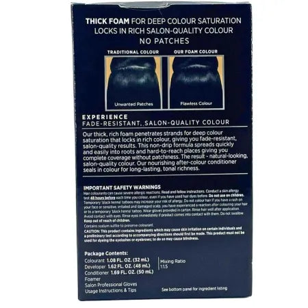 John Frieda Precision Foam Colour 2A Blue Black Permanent Hair Dye 2 Pack Bundle