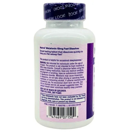 Natrol Melatonin 10mg Fast Dissolve 100 Tablets – 5 Pack – New 3