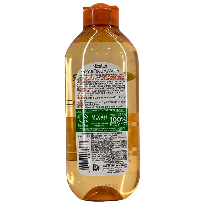 Garnier Micellar Gentle Peeling Water 13.5 Oz 5 Pack New