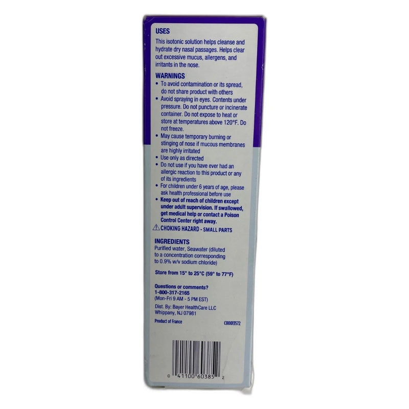 Afrin Saline Burst Moisturizing Daily Nasal Mist 5.0oz Exp 12/27 Pack of 2 New