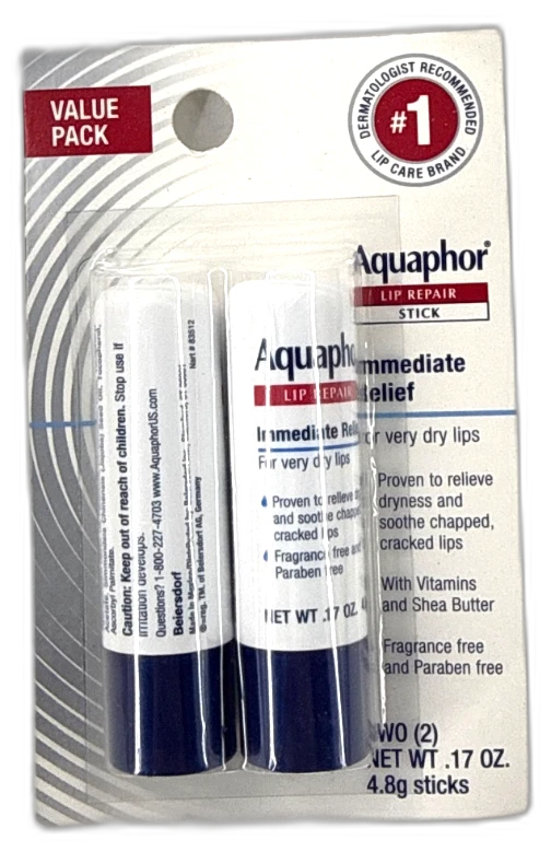Aquaphor Lip Repair Stick Moisturizing Lip 24 Total Exp 01/28 Pack of 12 New