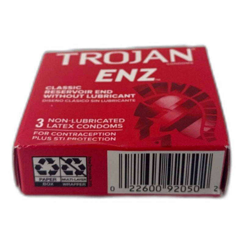 Trojan Regular Non Lubricated Condoms Latex Exp 02/30 Pack of 4 New