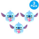 Squishmallows Disney Stitch Holding Heart Valentine Plush 8 inch 3 Pack