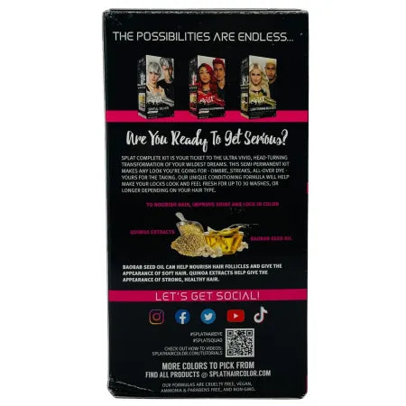 Splat Pink Fetish Hair Dye Complete Kit – 3 Pack – New 3