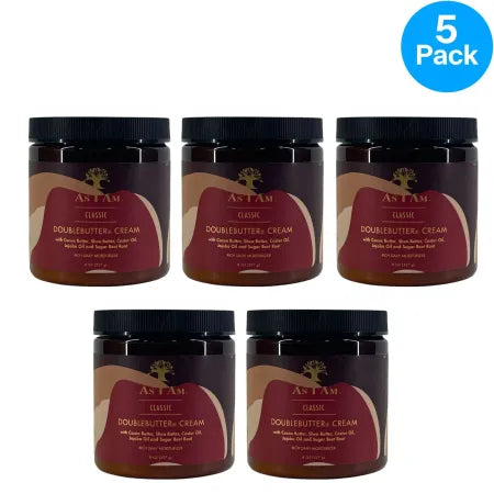 As I Am Classic DoubleButter Cream Rich Daily Moisturizer 8oz (5 Pack) New