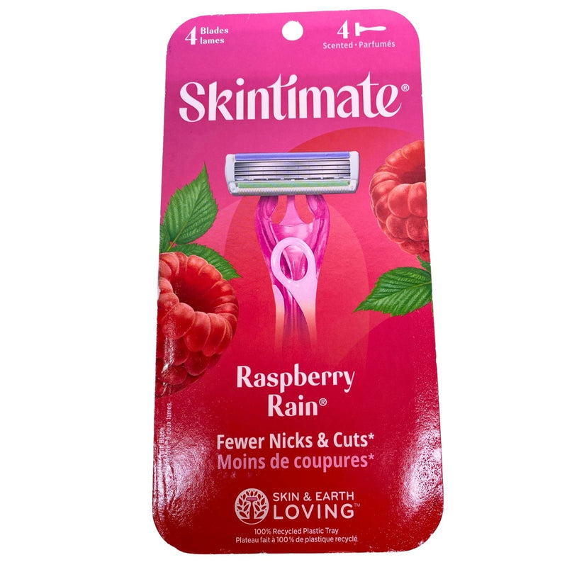 Skintimate Quattro for Women Disposable Razors Raspberry Rain 4 Count 3 Pack New
