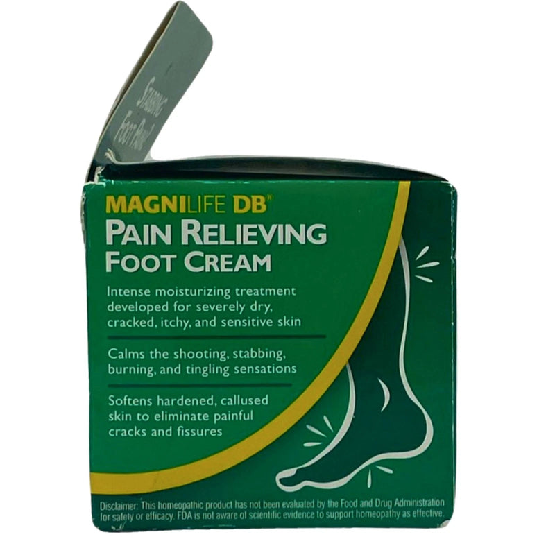 MagniLife DB Pain Relieving Foot Cream for Tingling Burning Itching 4 oz 3 Pack