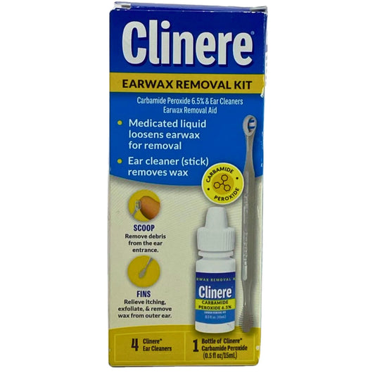 Clinere Earwax Removal Kit Carbamide Peroxide Drops with Ear 1 Pack Exp 11/26