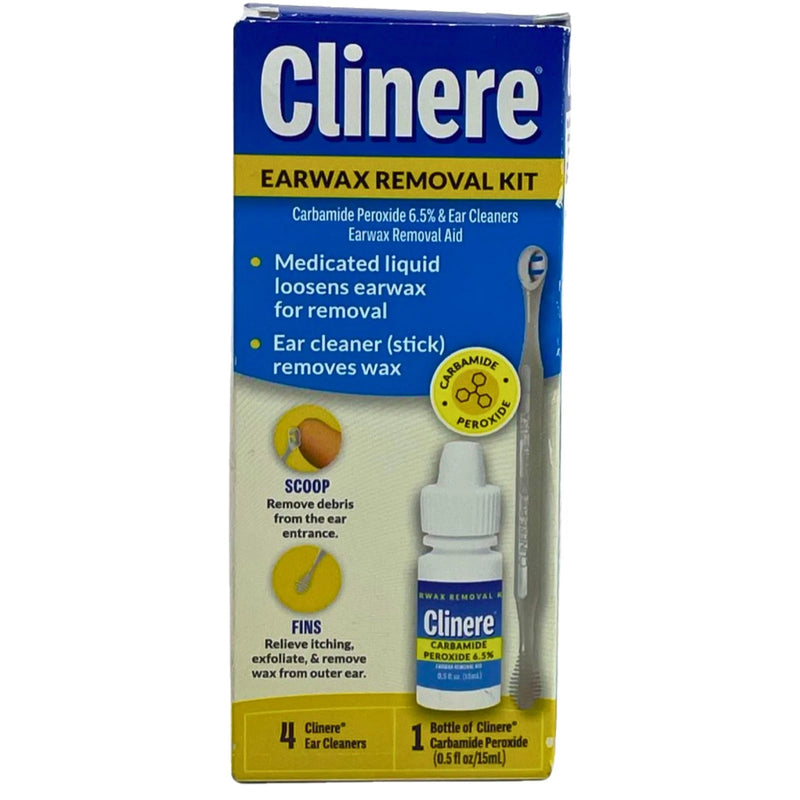 Clinere Earwax Removal Kit Carbamide Peroxide Drops with Ear 1 Pack Exp 11/26