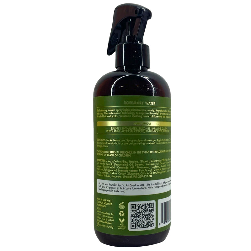 As I Am Rosemary Water Hair Spray 16 oz 4 Pack New