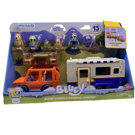 Bluey Family Camping Cookout Playset 1 Pack New