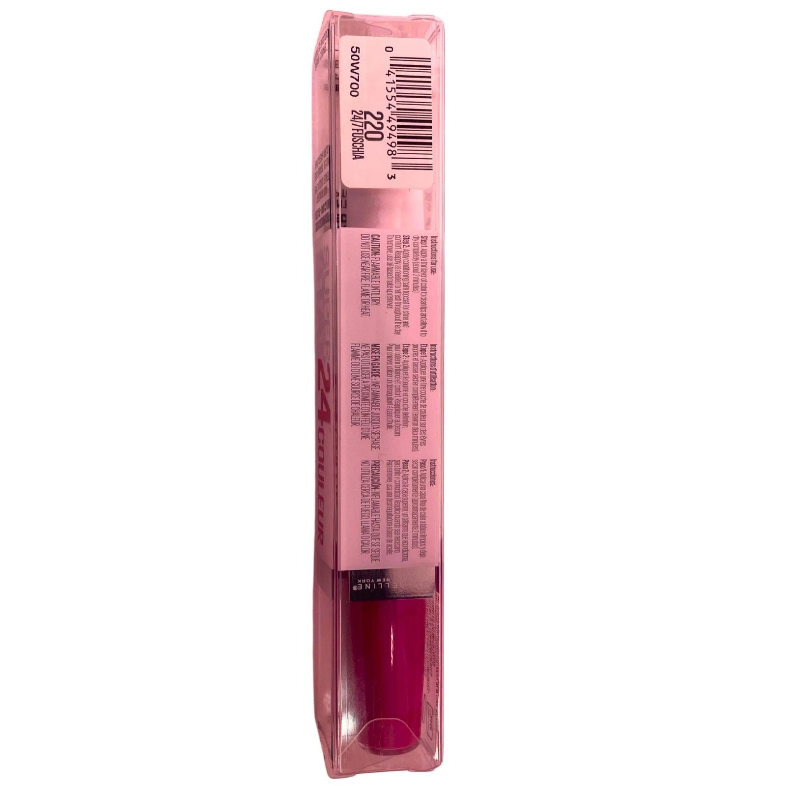 Maybelline SuperStay 24H Lip Color #220 Fuchsia 3 Pack New