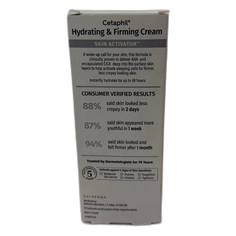 Cetaphil Skin Activator Hydrating Firming Cream AHA Cica 3.4oz Pack of 3 New