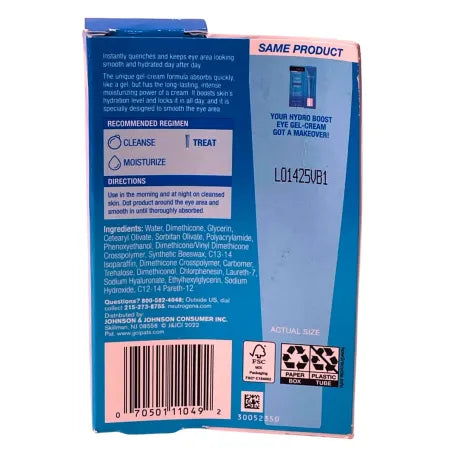 Neutrogena Hydro Boost Eye Gel Cream 0.5oz Hyaluronic Acid 2 Pack