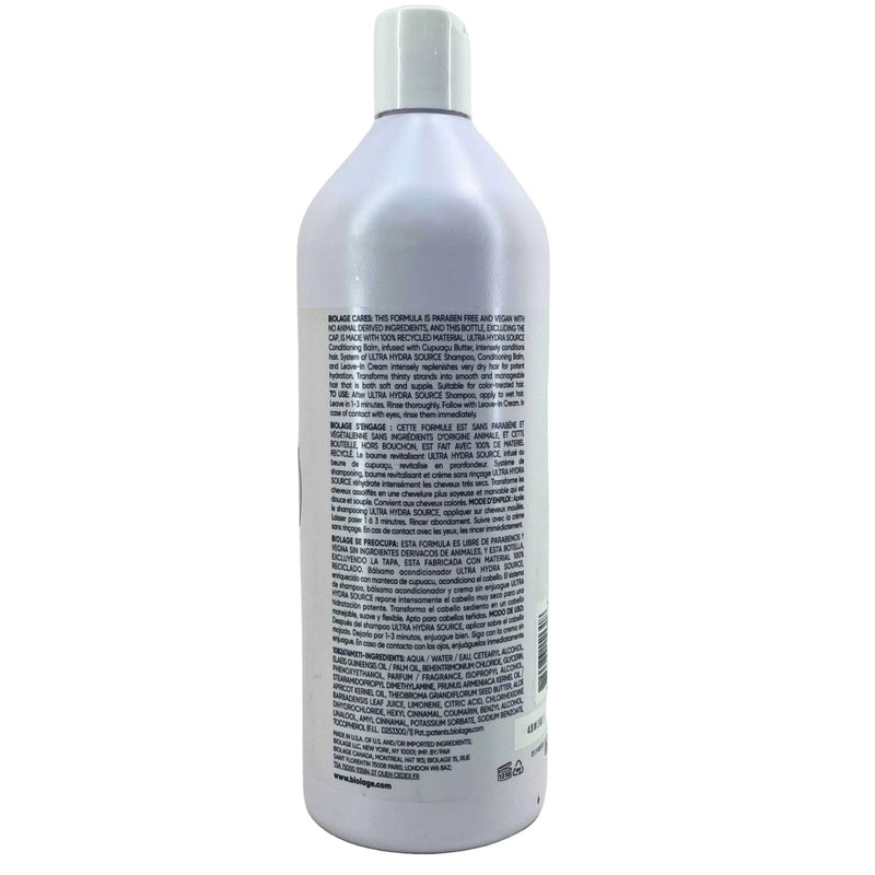 Biolage Ultra Hydra Source Conditioning Balm Dry Hair 33.8 oz 1 Pack New