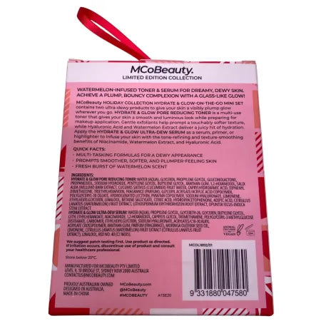 MCoBeauty Hydrate & Glow Mini Toner Serum Set 3 Pack Limited Edition