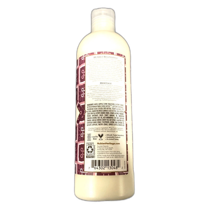 Nubian Heritage Goats Milk Chai Body Lotion Rose 13oz Pack of 3 New