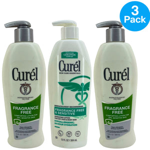 Curél Fragrance Free Comforting Lotion for Dry Sensitive Skin 13 oz 3 Pack New