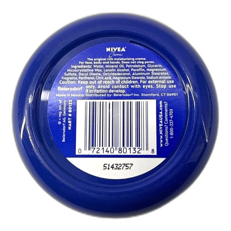 Nivea Creme Original Face Moisturizer 6.8oz Skin Care Pack of 8 New