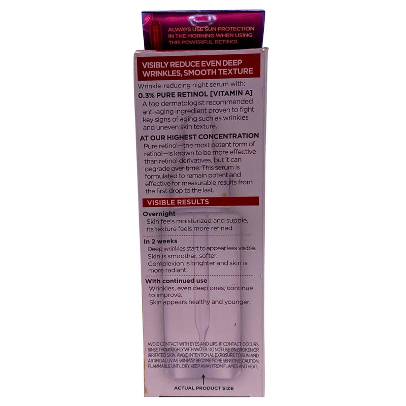 L'Oréal Paris Revitalift Derm Intensives 0.3% Pure Retinol Night Serum 1.0 fl oz