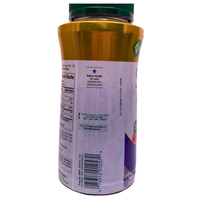 Nature's Bounty Sleep & Collagen Gummies 5 mg Melatonin 100 mg Collagen Berry