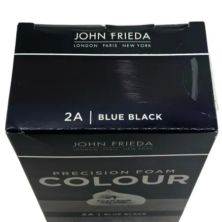 John Frieda Precision Foam Colour 2A Blue Black Permanent Hair Dye 2 Pack Bundle