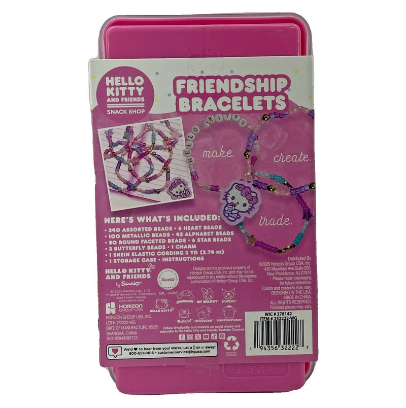 Hello Kitty and Friends Snack Shop Friendship Bracelets Jewelry Kit 12+ 2 Pack
