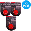Playology Squeaky Chew Ball for Dogs - All-Natural Beef Scent, Medium/Large, Red
