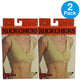 Slick Chicks Front Zip Wireless Bra Adjustable Straps Beige XL 2 Pack New
