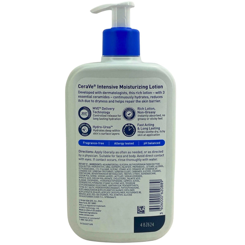 CeraVe Intensive Moisturizing Lotion Dry to Very Dry Skin 5% Hydro-Urea Value