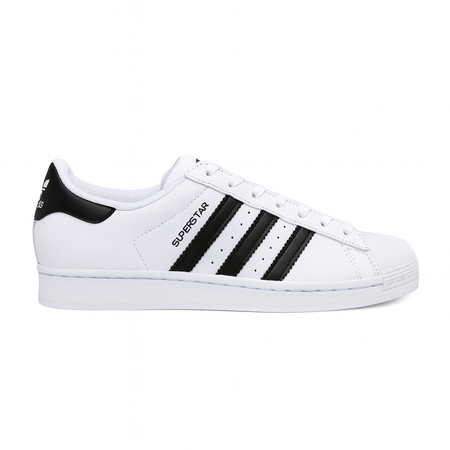 Adidas Superstar White Black Men's Sneakers EG4958 - Classic casual shoe with iconic three stripes design