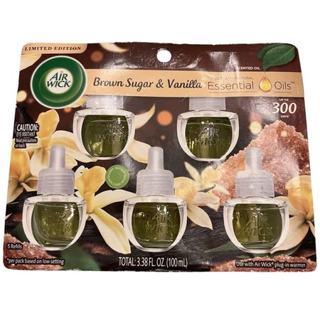 Air Wick Brown Sugar & Vanilla Fragrance Refills 5 ct Limited Edition New 1