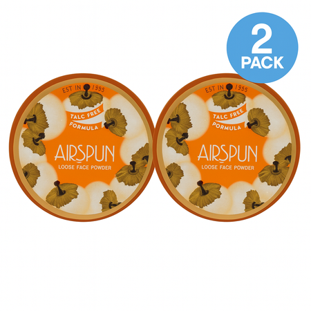 Airspun Loose Face Powder Talc-Free 2 Pack New