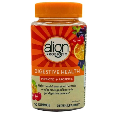 Align Probiotic Digestive Health Prebiotic + Probiotic Gummies 50 Ct EXP 01/2026