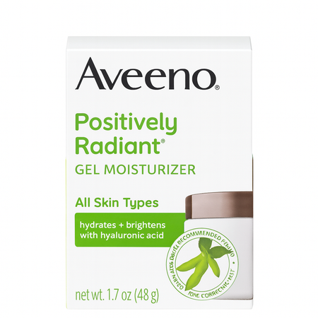 Aveeno Positively Radiant Gel Moisturizer 1.7oz All Skin Types 1 Pack New