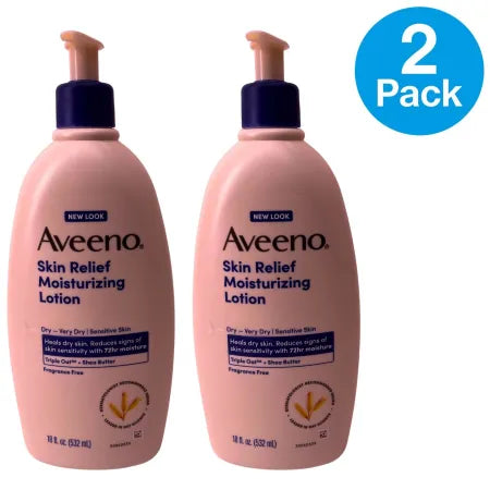 Aveeno Skin Relief Moisturizing Lotion 18oz 2 Pack New