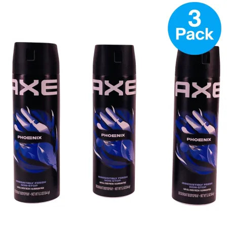 Axe Phoenix Deodorant Body Spray 5.1 oz 3 Pack New