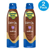 Banana Boat SPF 15 Dry Oil Sunscreen Coconut 6oz 2 Pack bottles displayed