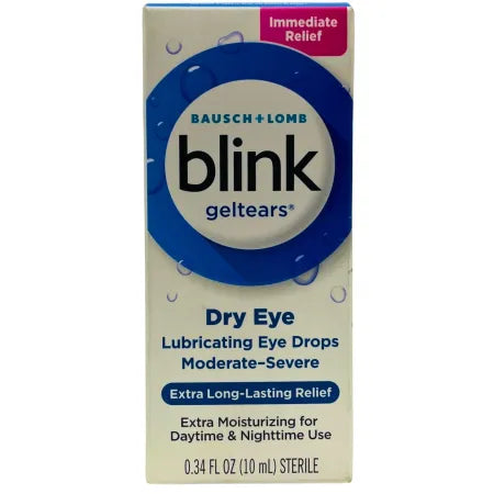 Bausch + Lomb Blink GelTears Lubricating Eye Drops 0.34 fl oz 1 Pack New 1