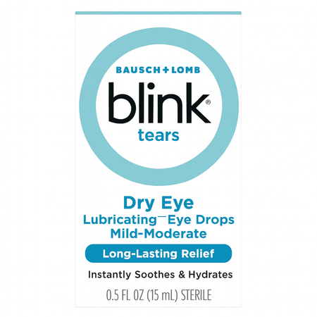 Bausch + Lomb Blink Tears Lubricating Eye Drops 0.5 fl oz New