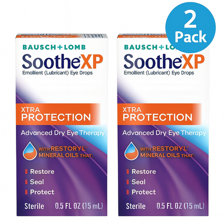 Bausch + Lomb Soothe XP Eye Drops 0.5 fl oz 2 Pack New
