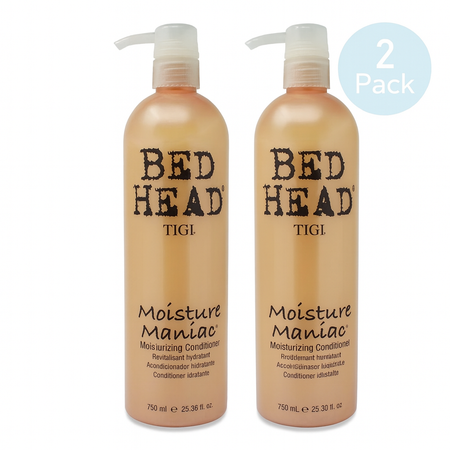 Bed Head Moisture Maniac Conditioner 25.36oz bottle 2 pack for deep hair hydration