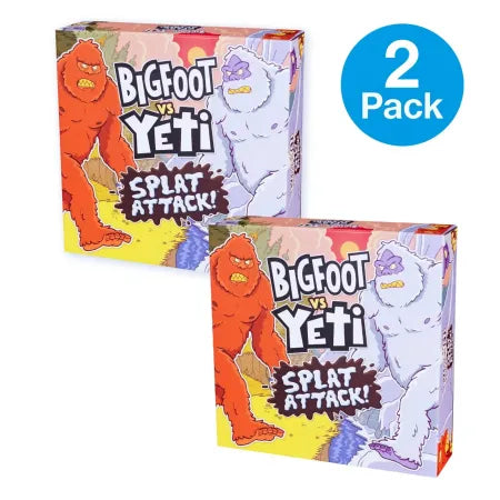 Bigfoot vs Yeti Splat Attack Board Game 2 Pack box set by The Good Game Company