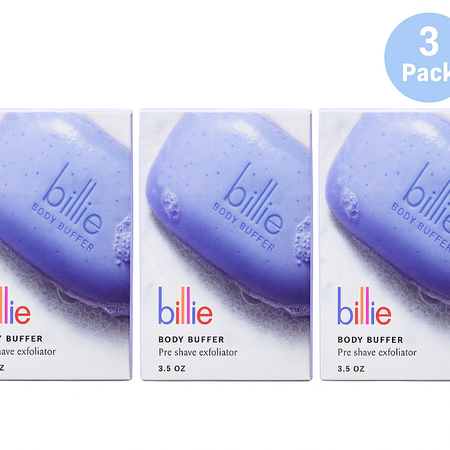Billie Body Buffer 3.5 oz Pre-Shave Exfoliator 3 Pack New