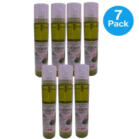BioMiracle Aloe Vera Soothing Mist 98% Aloe Spray 3.88 oz bottles in 7 pack bundle