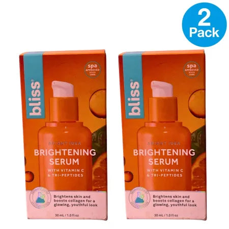 Bliss Bright Idea Vitamin C Brightening Serum 1.0 OZ 2 Pack New