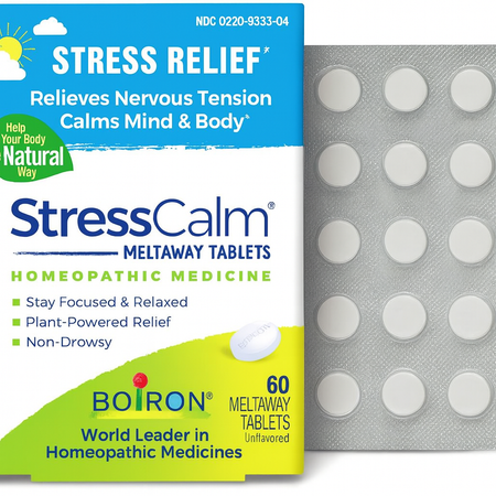 Boiron StressCalm 60 Meltaway Tablets 1 Pack New